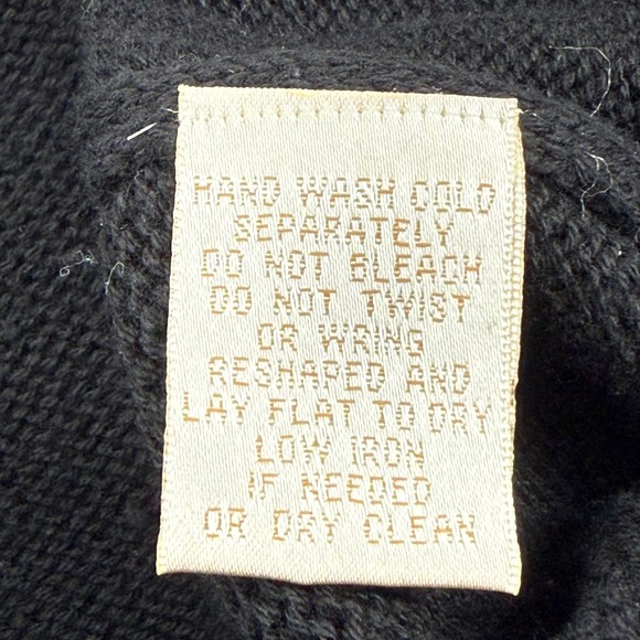 Baxter & Wells Womens Sweater Vest XL‎ Black Snowflake Holiday Cotton Flax Blend - Picture 6 of 11